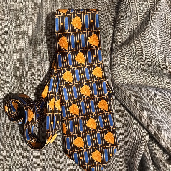 LAVIN OF PARIS SILK MEN’S TIE LUXURIOUS DESIGNER TIE MADE IN FRANCE LIKE NEW - Picture 6 of 7